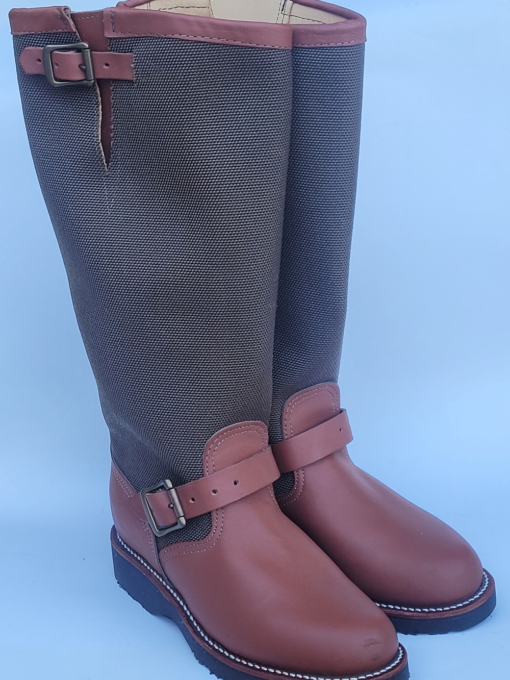 Chippewa L23913 Womens 6.5M Tall Leather Cordura Riding 15" Snake Boots USA Made